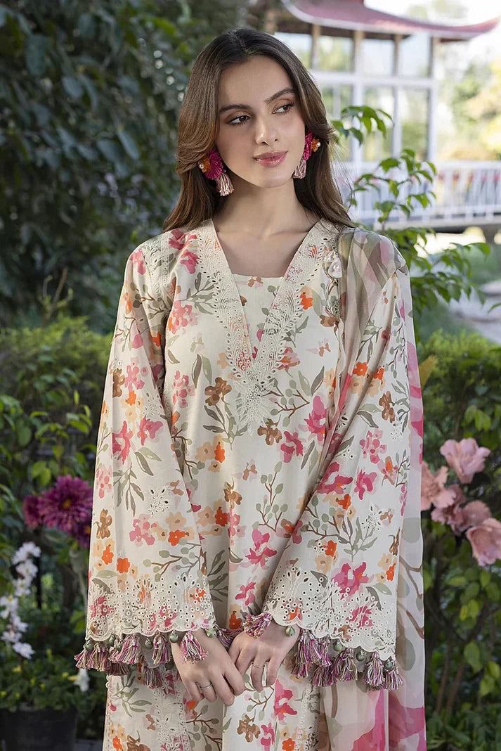 Embroidered Lawn Unstitched Summer Dress