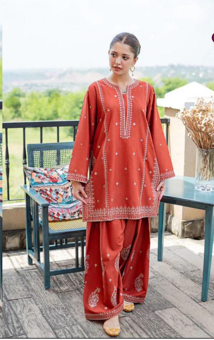 2-Piece | Premium Embroidered Winter Suit-DE