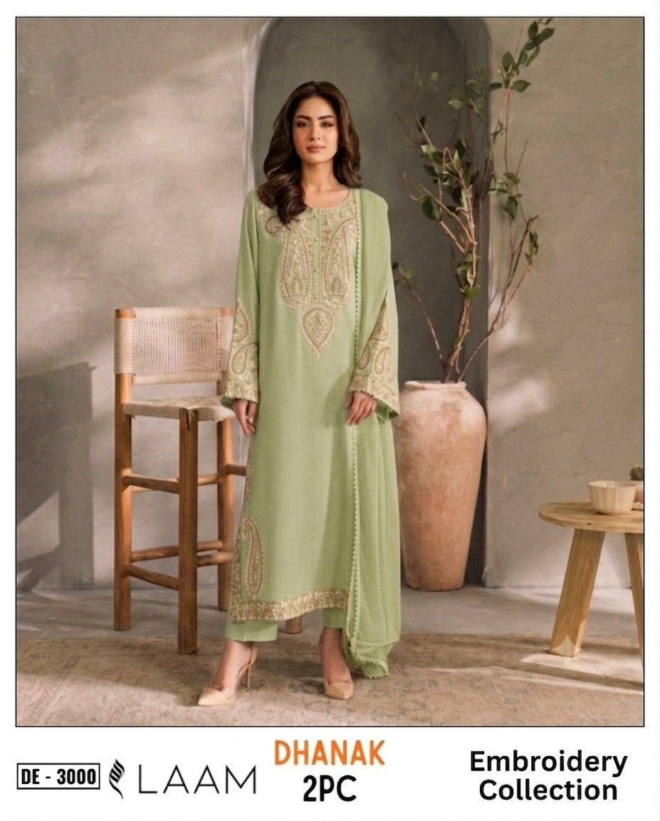 2-Piece | Premium Embroidered Winter Suit-DE-3000