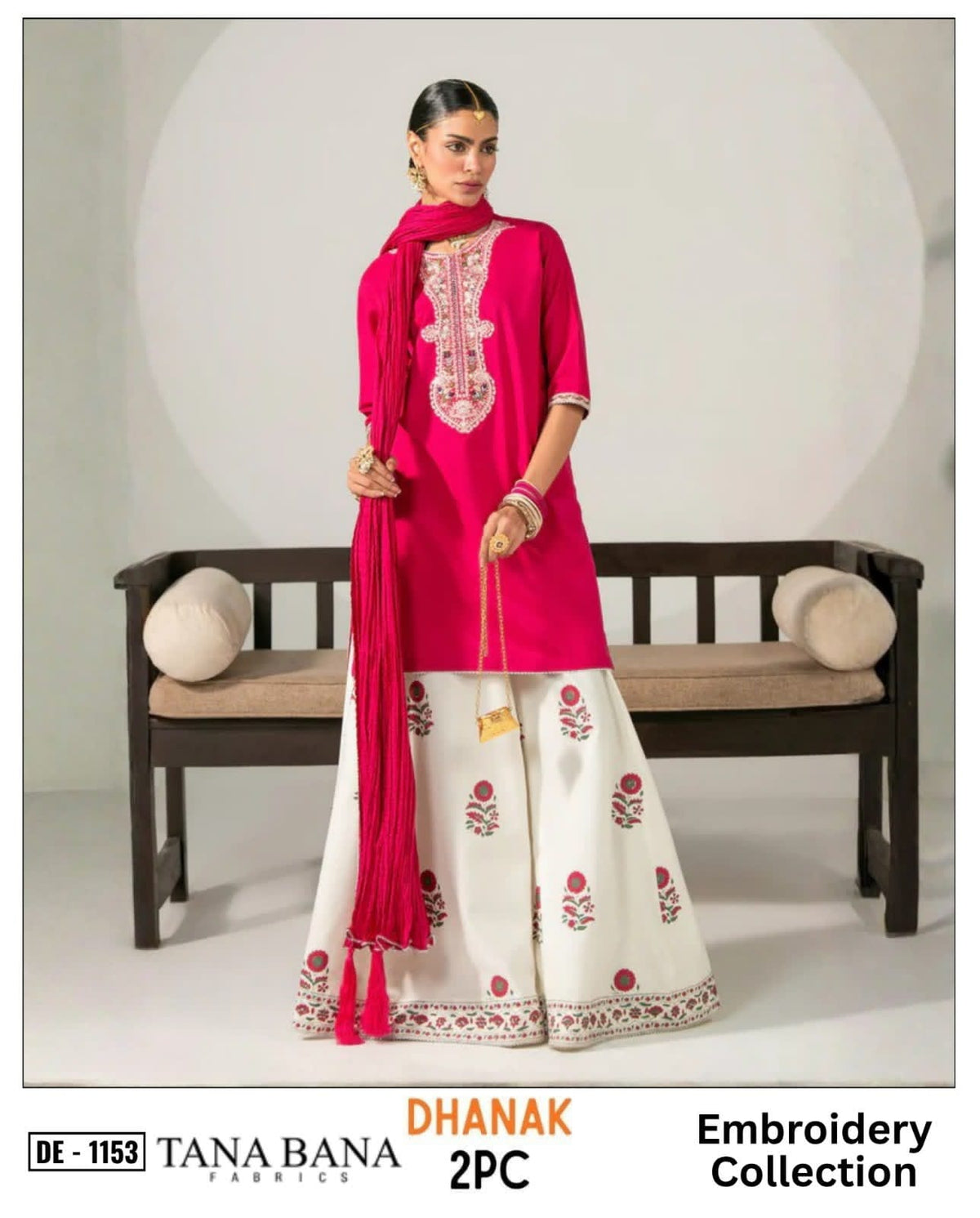 2-Piece | Premium Embroidered Winter Suit-DE-1153