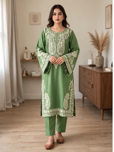 2-Piece | Premium Embroidered Winter Suit
