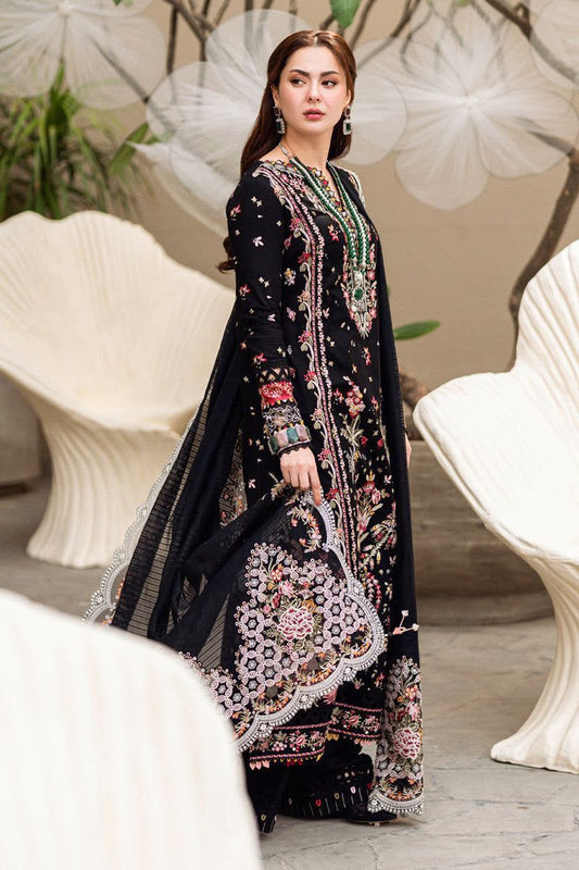 3-Piece Laam Inspired Premium Embroidered Dhanak Suit