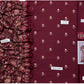 3-Piece Naqoosh Inspired Premium Embroidered Dhanak Suit DE-831