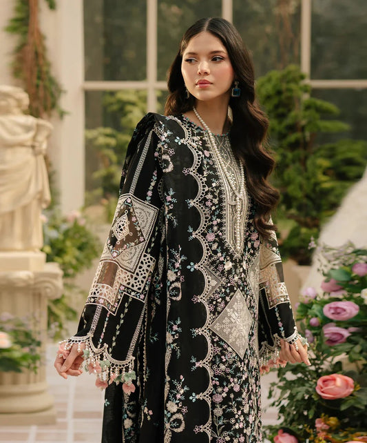 3-Piece Breeze Inspired Premium Embroidered Dhanak Suit