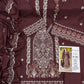 3-Piece Laam Inspired Premium Embroidered Dhanak Suit AL-828