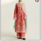 3-Piece Laam Inspired Premium Embroidered Dhanak Suit DE-110