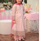 Kids 3PC Embroidered Summer Dress With Net Dupatta - Unstitched - DE-29