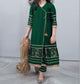 Kids 3PC Embroidered Summer Dress With Net Dupatta - Unstitched - DE-01