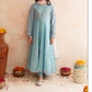 Kids 3PC Embroidered Summer Dress With Net Dupatta - Unstitched - DE-23