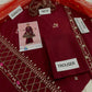 Kids 3PC Embroidered Summer Dress With Net Dupatta - Unstitched - DE-10