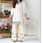 Kids 3PC Embroidered Summer Dress With Net Dupatta - Unstitched - DE-24