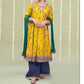 Kids 3PC Embroidered Summer Dress With Net Dupatta - Unstitched - DE-57