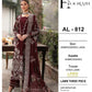 3 Piece - Embroidered Lawn Suit With Chiffon Emb Dupatta AL-812