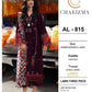 3 Piece - Embroidered Lawn Suit With Chiffon Emb Dupatta AL-815