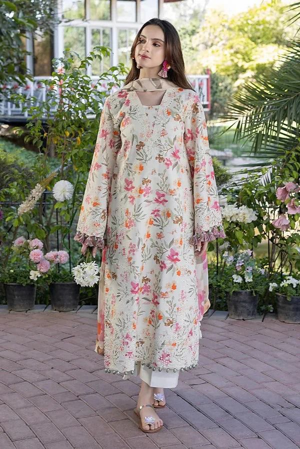 Embroidered Lawn Unstitched Summer Dress