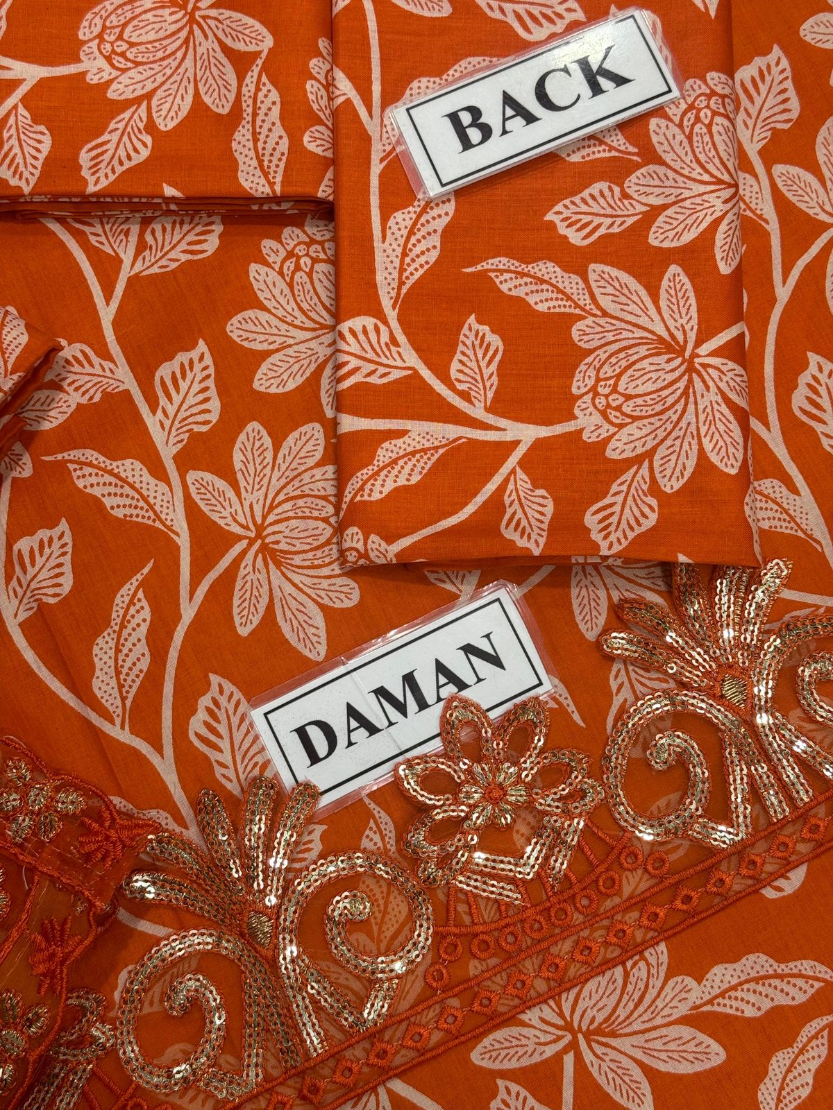 Embroidered Lawn Unstitched Summer Dress