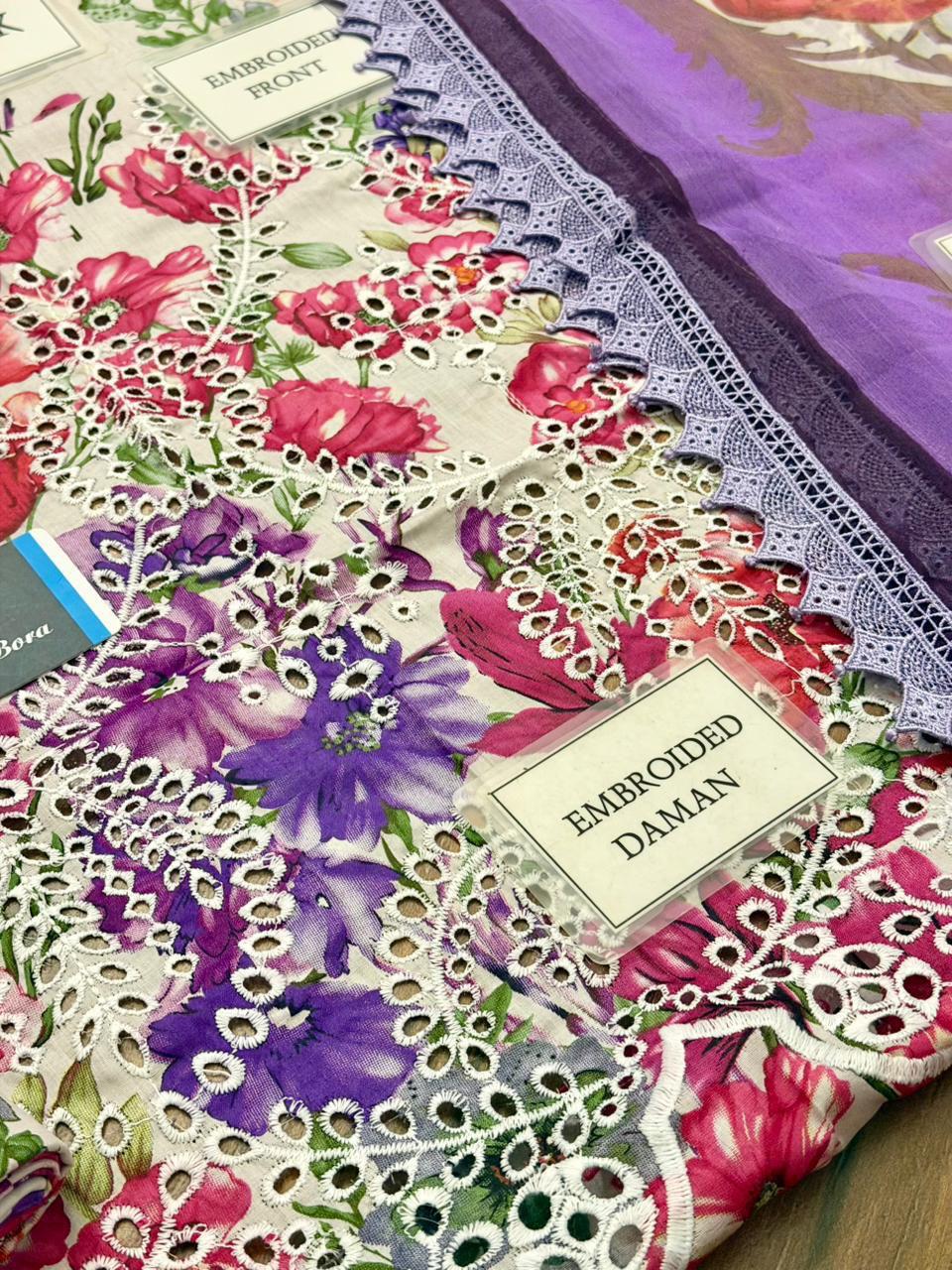 Embroidered Lawn Unstitched Summer Dress