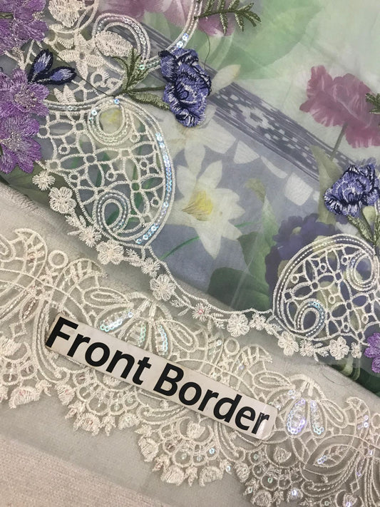 Embroidered Lawn Unstitched Summer Dress