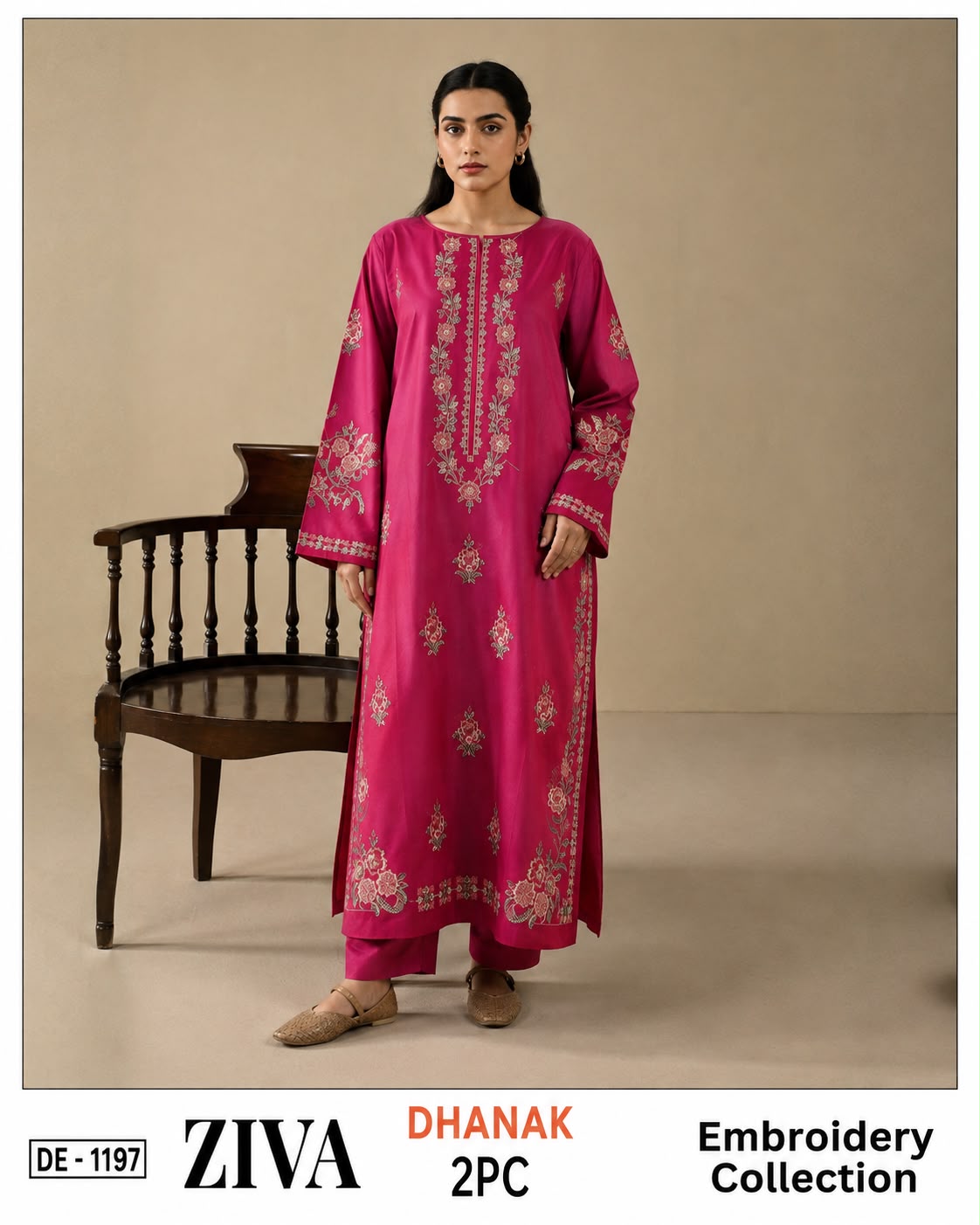 2-Piece | Unstitch Premium Embroidered Winter Suit